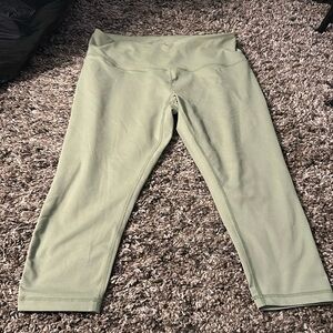 ZELLA SPANDEX LEGGINGS SZ XL GREEN NEW